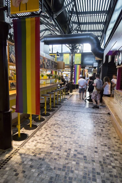 Тель Авив Израиль Июня 2018 Года Продовольственные Магазины Рестораны Кафе — стоковое фото