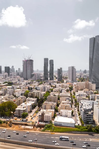 Tel Aviv Yafo Israel June 2018 Aerial View Buildings Streets — Stock Photo, Image