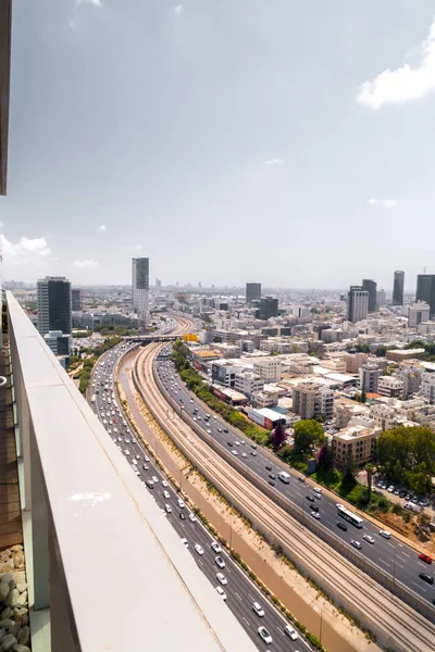 Tel Aviv Yafo Israel Juni 2018 Flygfoto Byggnader Och Gator — Stockfoto