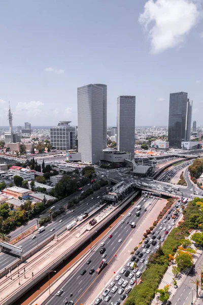 Tel Aviv Israel Junio 2018 Vista Exterior Del Centro Azrieli —  Fotos de Stock