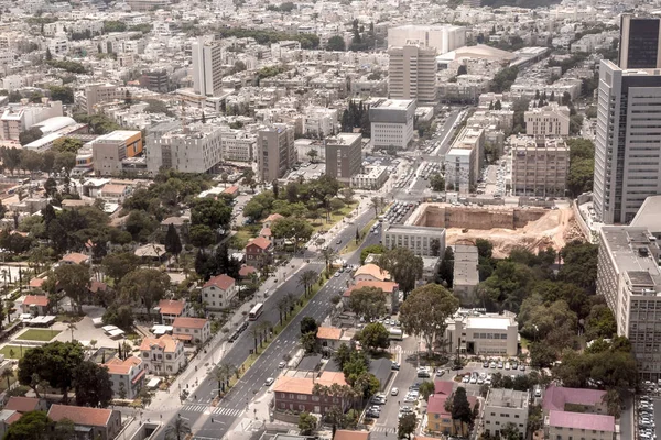 Tel Aviv Yafo Israel Juni 2018 Luftaufnahme Der Gebäude Und — Stockfoto