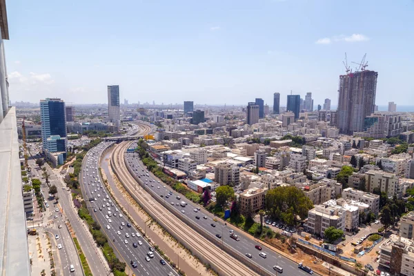 Tel Aviv Yafo Izrael Června 2018 Moderní Architektura Finanční Čtvrti — Stock fotografie