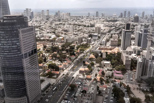 Τελ Αβίβ Ισραήλ Ιουνίου 2018 Εναέρια Άποψη Από Κτίρια Και — Φωτογραφία Αρχείου