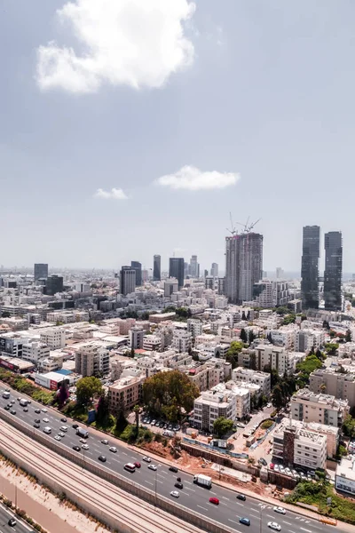 Tel Aviv Yafo Israel Junio 2018 Arquitectura Moderna Distrito Financiero —  Fotos de Stock