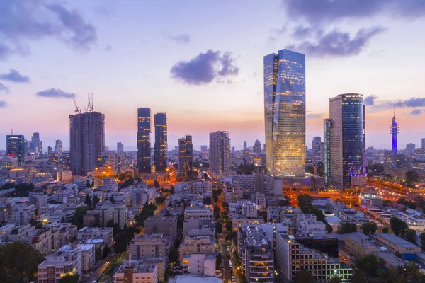 Tel Aviv Yafo Izrael Června 2018 Letecký Pohled Budovy Ulice — Stock fotografie