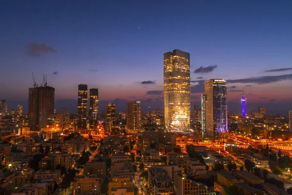 Tel Aviv Yafo Izrael Června 2018 Letecký Pohled Budovy Ulice — Stock fotografie