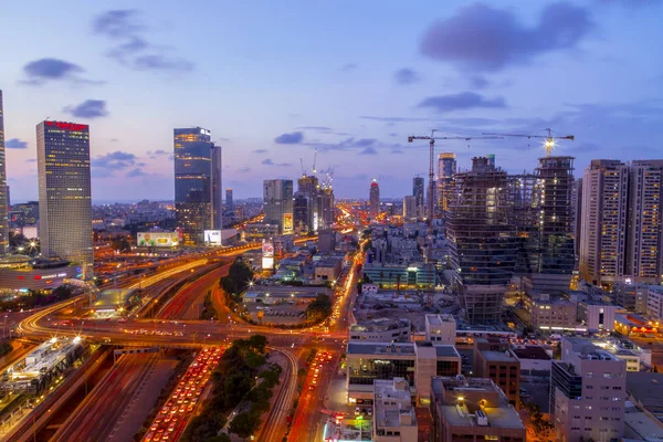 Tel Aviv Yafo Izrael Června 2018 Letecký Pohled Budovy Ulice — Stock fotografie