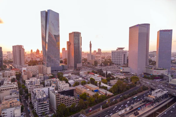 Tel Aviv Yafo Israël Juni 2018 Luchtfoto Van Gebouwen Straten — Stockfoto