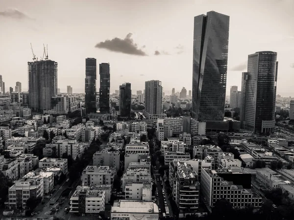 Tel Aviv Yafo Izrael Června 2018 Letecký Pohled Budovy Ulice — Stock fotografie