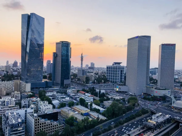 Tel Aviv Yafo Israel Juni 2018 Luftaufnahme Der Gebäude Und — Stockfoto