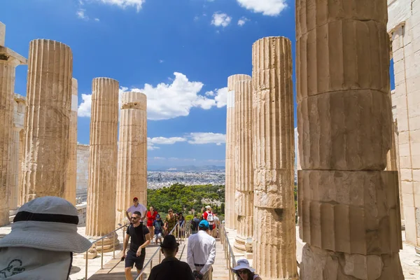 Atina Yunanistan Temmuz 2018 Restore Edilmiş Antik Kalıntıları Parthenon Yunan — Stok fotoğraf