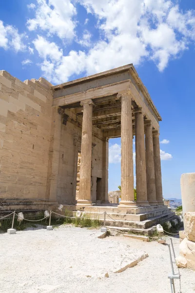 Las Ruinas Antiguas Reconstruidas Parthenon Erechtheion Acrópolis Atenas Capital Griega — Foto de Stock