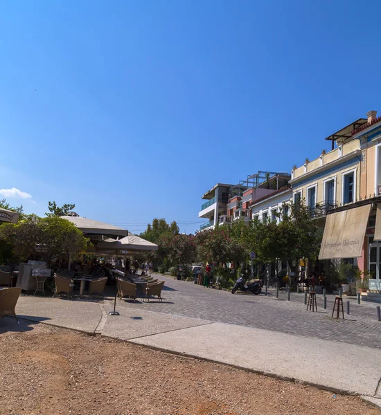 Athènes Grèce Juillet 2018 Rues Bâtiments Classiques Dans Quartier Plaka — Photo