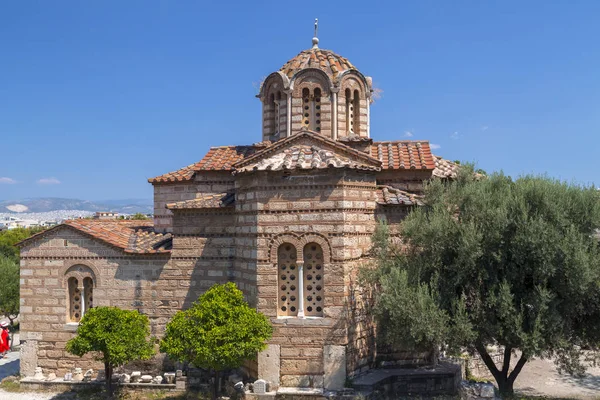 Buitenaanzicht Van Kerk Van Heilige Apostelen Tempel Van Hephaistos Oude — Stockfoto