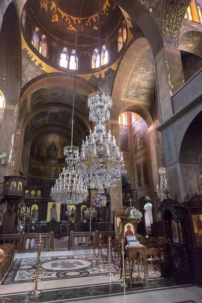 Veduta Interna Della Chiesa Agìa Marina Santa Marina Sulla Collina — Foto Stock