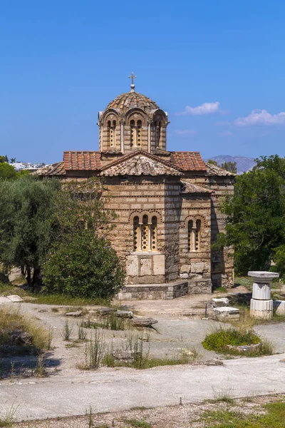 Buitenaanzicht Van Kerk Van Heilige Apostelen Tempel Van Hephaistos Oude — Stockfoto