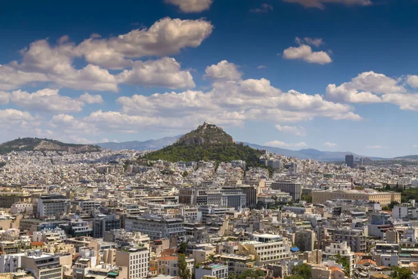 Luftaufnahme Von Athen Der Hauptstadt Griechenlands Athen Hat Bedeutende Überreste — Stockfoto