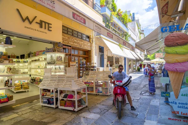 Atenas Grecia Julio 2018 Calles Edificios Clásicos Distrito Plaka Atenas — Foto de Stock