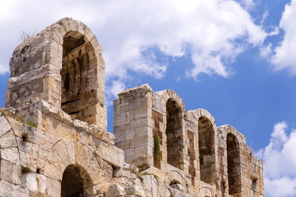 Odeon Heroda Attyka Atenach Grecji Zbudowany 161 Odnowiony 1950 Używane — Zdjęcie stockowe