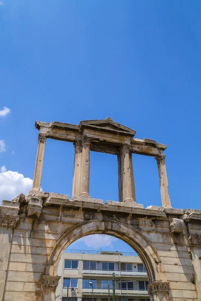 Oblouk Hadrianus Běžně Hadriánovy Brány Monumentální Brány Připomínající Římský Vítězný — Stock fotografie