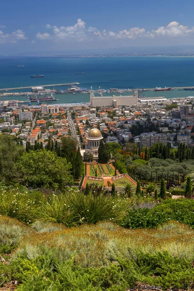 Giardini Bahai Tempio Sacro Della Fede Bahai Costruito Sul Monte — Foto Stock