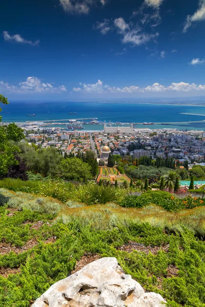 Jardins Bahai Templo Sagrado Bahai Construído Monte Carmelo Haifa Israel — Fotografia de Stock