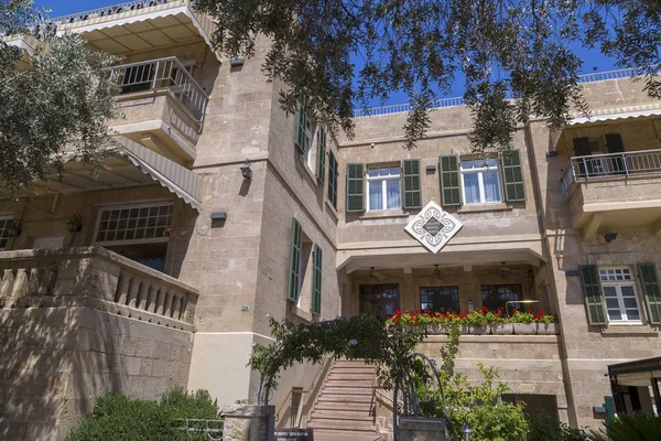 Haifa Israel Junio 2018 Arquitectura Típica Colonia Alemana Moshava Hagermanit — Foto de Stock