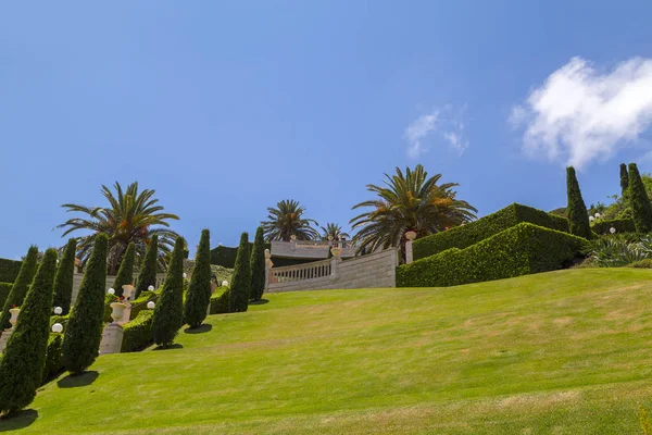 Jardines Bahai Templo Sagrado Bahai Construido Monte Carmelo Haifa Israel —  Fotos de Stock