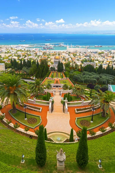 Jardines Bahai Templo Sagrado Bahai Construido Monte Carmelo Haifa Israel — Foto de Stock