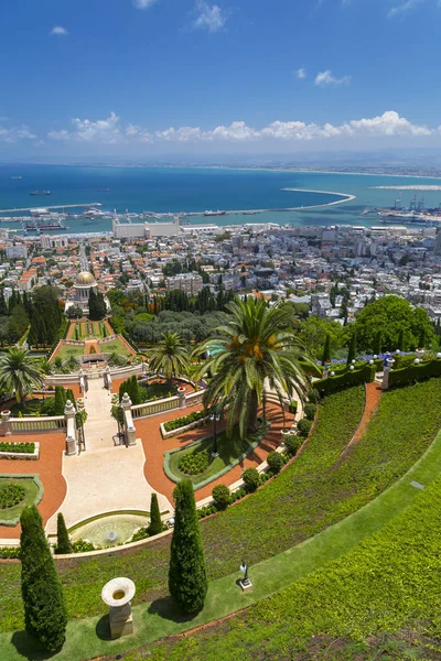 Haifa Izrael 2018 Június Bahai Gardens Szent Temploma Bahai Hit — Stock Fotó