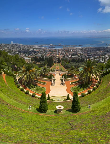 Bahai Bahçeleri Kutsal Bir Tapınak Mount Carmel Haifa Srail Için — Stok fotoğraf