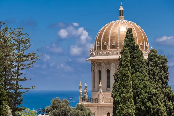 Giardini Bahai Santuario Del Bab Santo Pellegrinaggio Credenti Bahai Costruito — Foto Stock