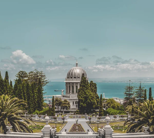 Jardines Bahai Santuario Del Bab Una Santa Peregrinación Para Los —  Fotos de Stock