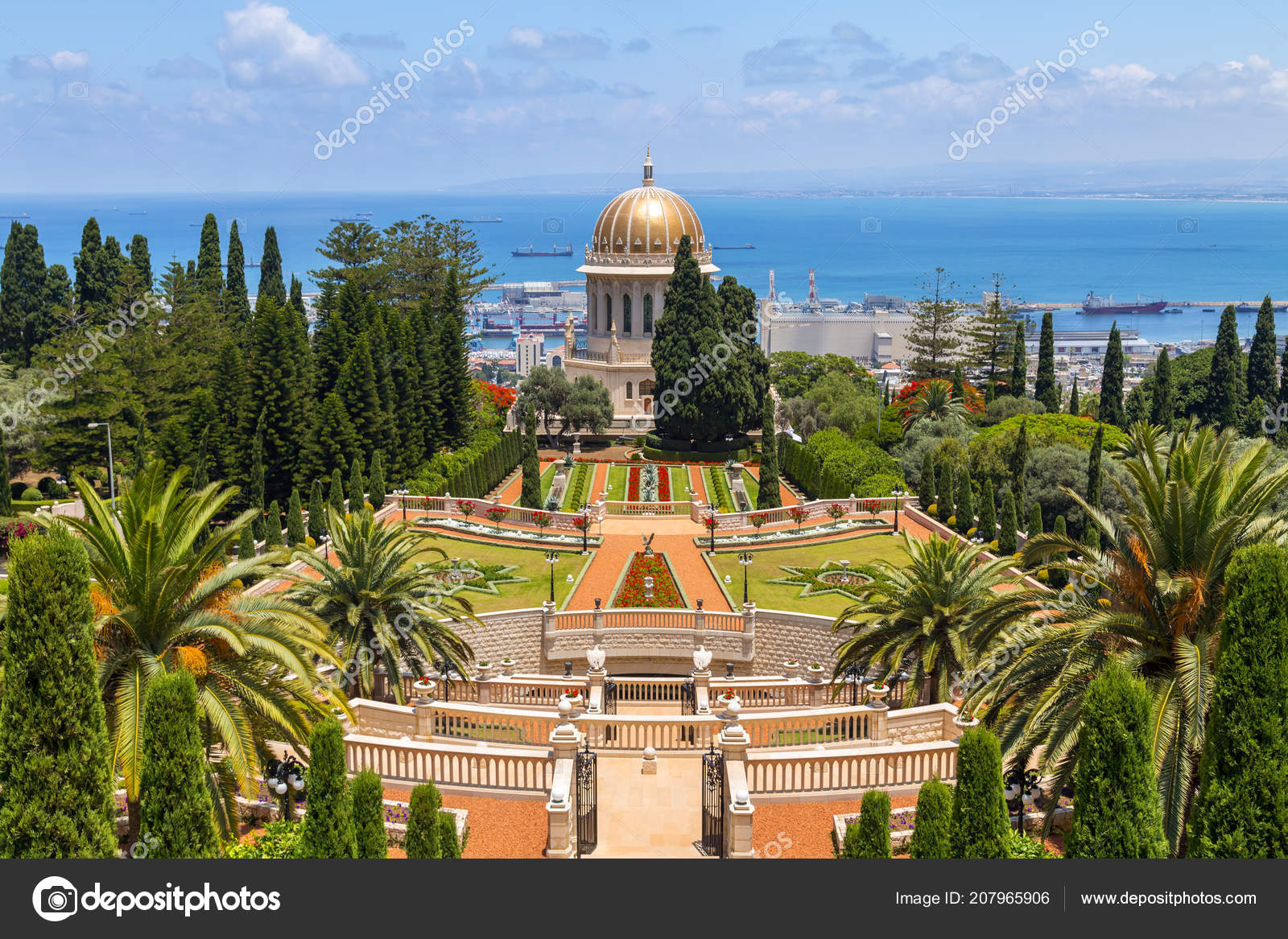 Bahai Shrine Gardens Haifa Israel Fasci Garden