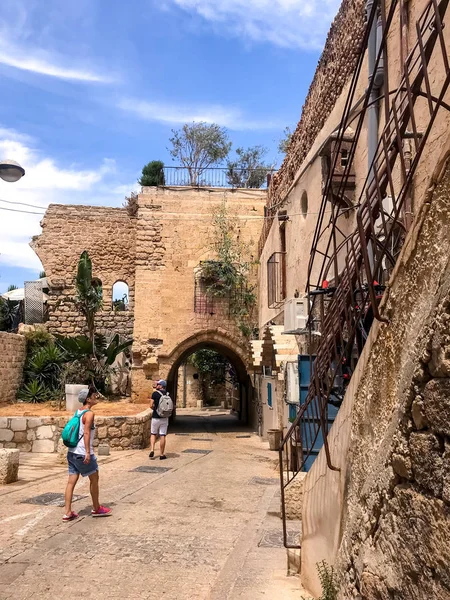 Yafa Srail Haziran 2018 Eski Sokakları Şerit Eski Şehir Yafo — Stok fotoğraf