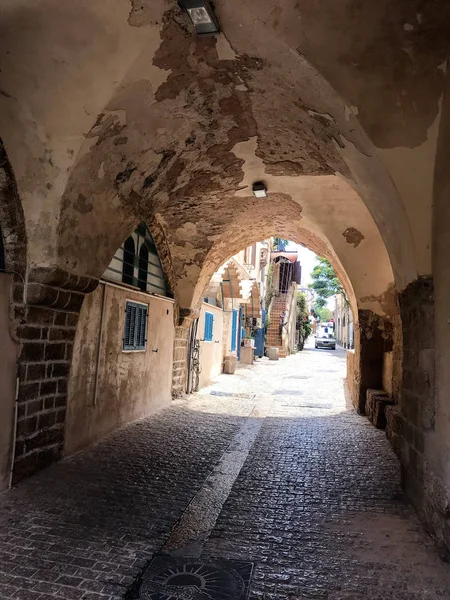 Яфо Израиль Июня 2018 Года Древние Улицы Переулки Сооружения Старом — стоковое фото