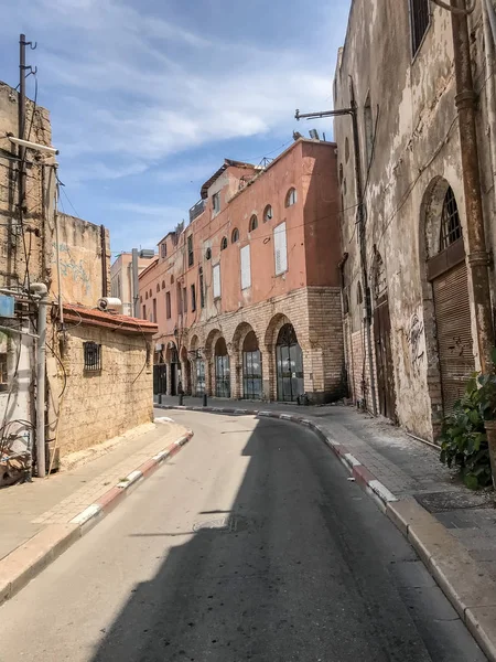 Яфо Израиль Июня 2018 Года Древние Улицы Переулки Сооружения Старом — стоковое фото