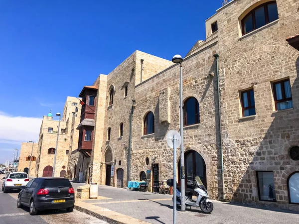 Yafo Israel Junho 2018 Antigas Ruas Pistas Estruturas Cidade Velha — Fotografia de Stock