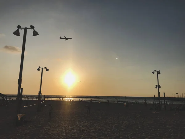 Tel Aviv Israel June 2018 Beach Promenade Tel Aviv Locals — Stock Photo, Image