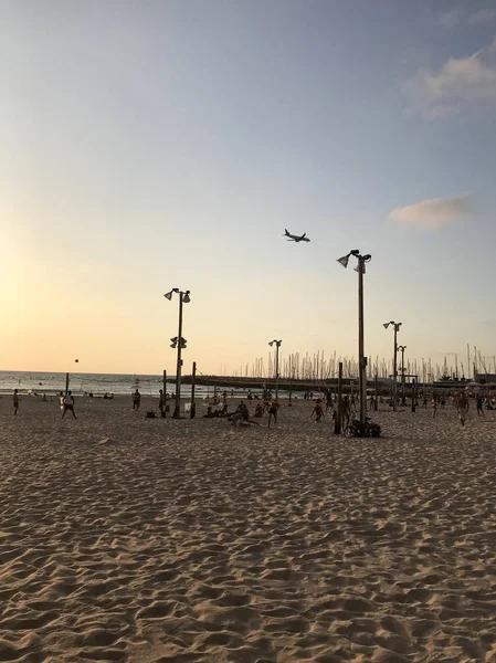 Tel Aviv Israel Juni 2018 Strandpromenade Von Tel Aviv Einheimische — Stockfoto