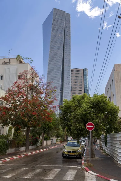 Tel Aviv Israel Junio 2018 Vista Exterior Torre Azrieli Sarona — Foto de Stock