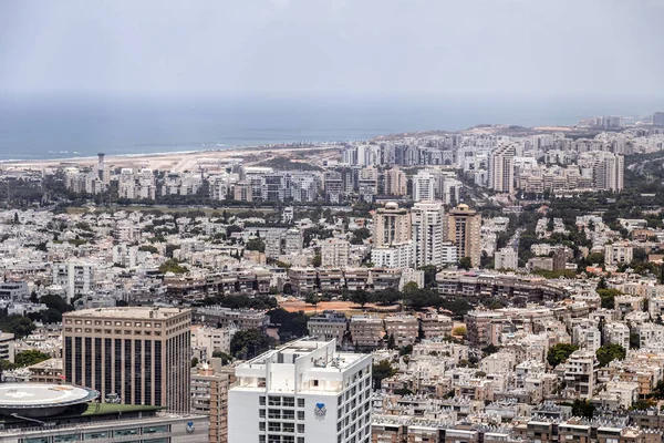 特拉维夫 以色列 特拉维夫 2018年6月12日 特拉维夫的建筑物和街道鸟瞰图 特拉维夫 以色列国文化之都 — 图库照片
