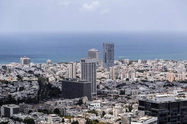 Tel Aviv Yafo Israel June 2018 Aerial View Buildings Streets — Stock Photo, Image