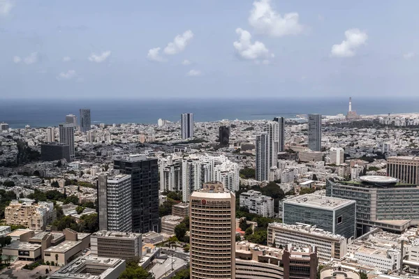 Tel Aviv Yafo Israel Juni 2018 Flygfoto Byggnader Och Gator — Stockfoto