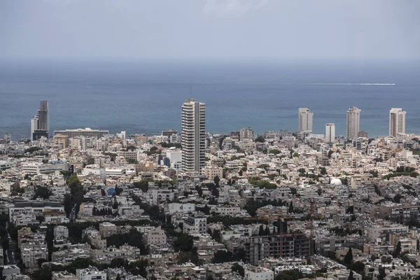 Tel Aviv Yafo Israel June 2018 Aerial View Buildings Streets — Stock Photo, Image