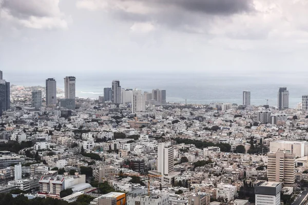 Tel Aviv Yafo Izrael Června 2018 Letecký Pohled Budovy Ulice — Stock fotografie