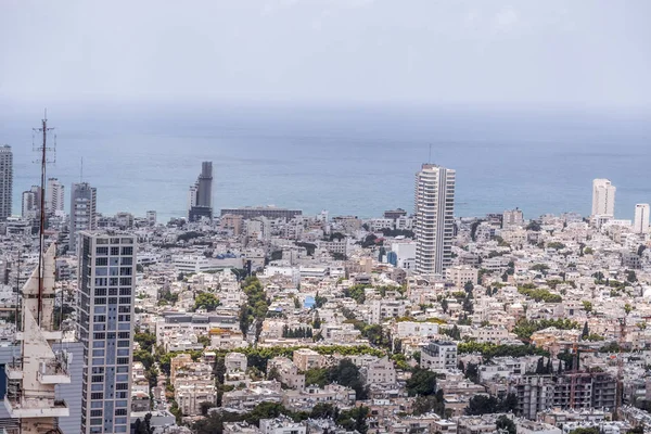 Tel Aviv Yafo Israel June 2018 Aerial View Buildings Streets — Stock Photo, Image