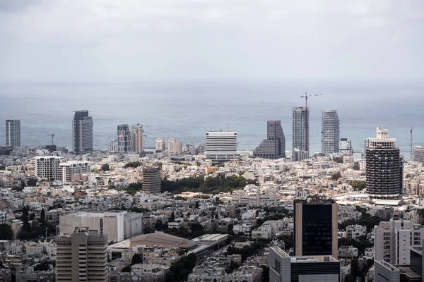 Tel Aviv Yafo Israel June 2018 Aerial View Buildings Streets — Stock Photo, Image