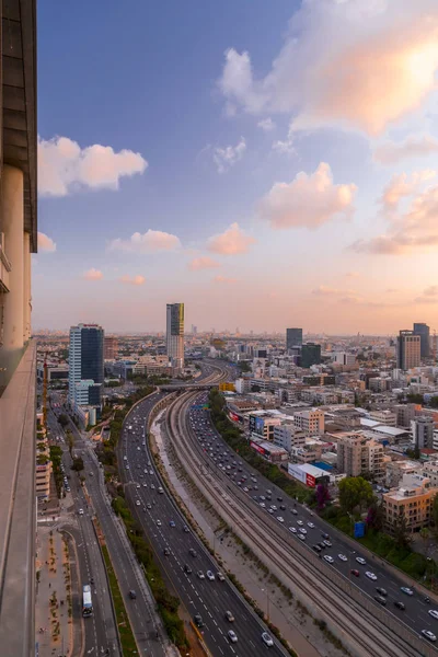 Tel Aviv Yafo Israel Juni 2018 Flygfoto Byggnader Och Gator — Stockfoto