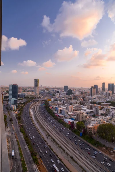 Tel Aviv Yafo Israel Juni 2018 Luftaufnahme Der Gebäude Und — Stockfoto